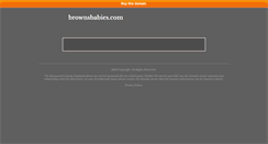 Desktop Screenshot of brownsbabies.com